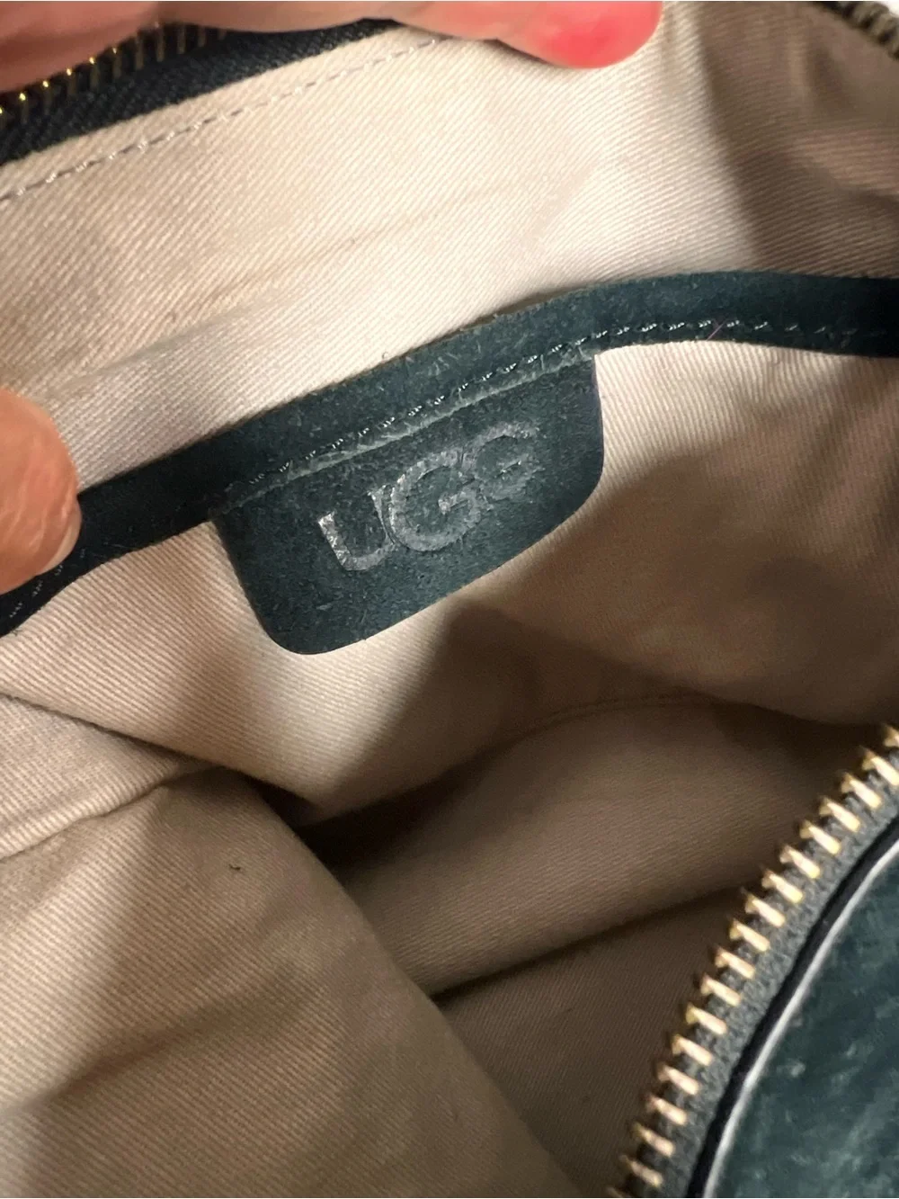 UGG Black Suede Fringe Shoulder Bag